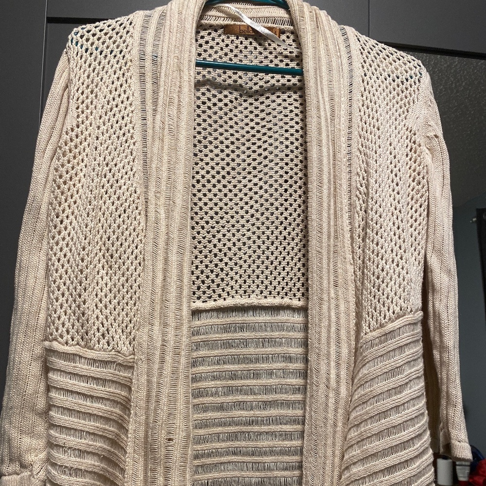 Belldini asymmetrical sweater L, cotton and viscose